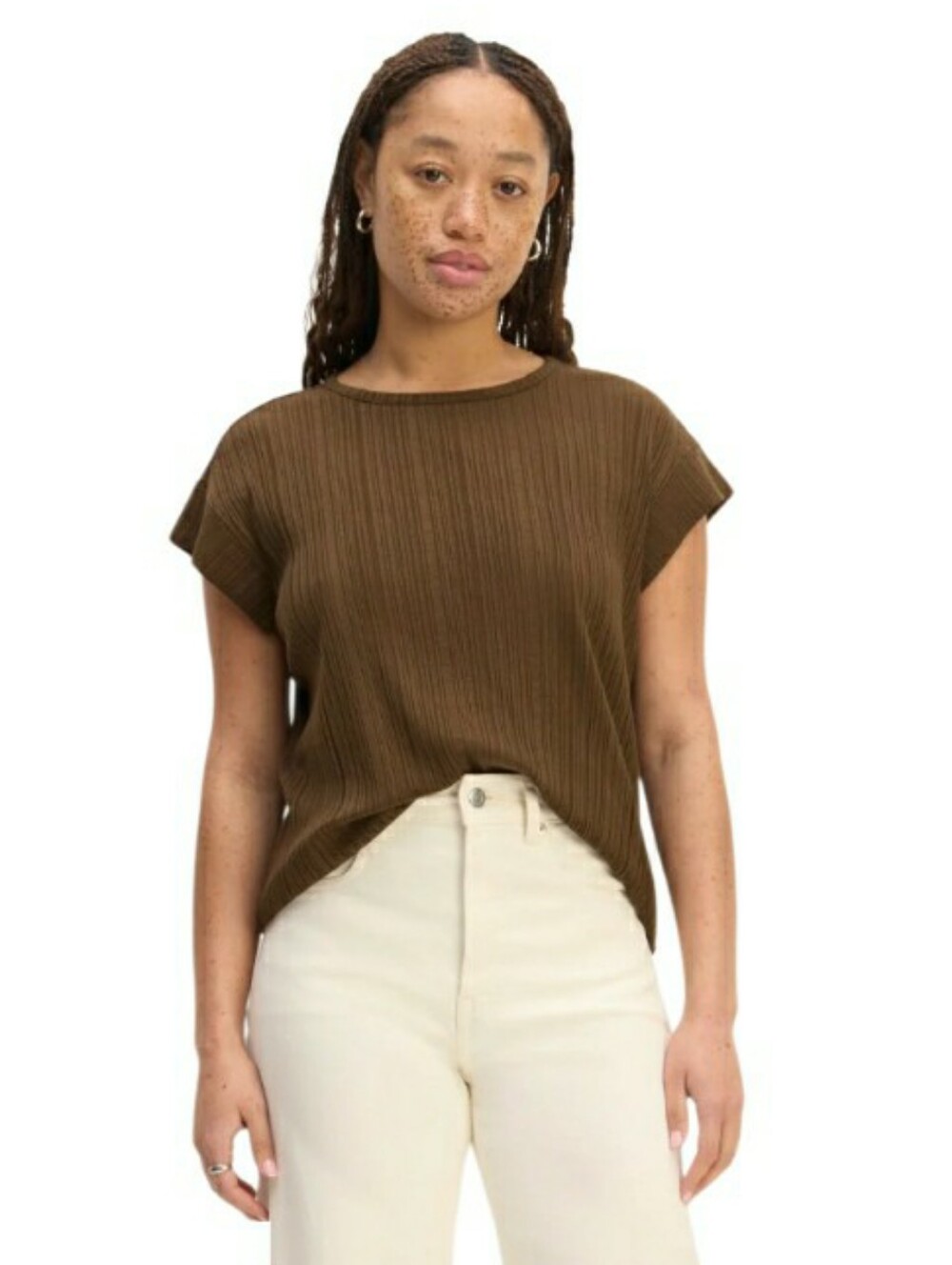 NWT Everlane The Rib Muscle Tee- M